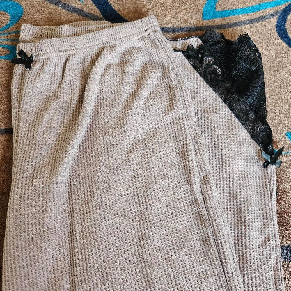 dusty pink coquette pajama pants